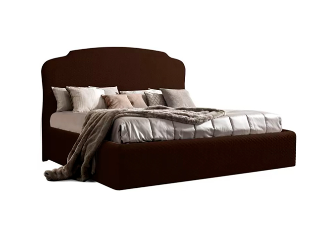 Кровать RIMINI 2-х спальная (1,6 м) с под.мех. РМКР-1[3] (шоколадный ликёр)